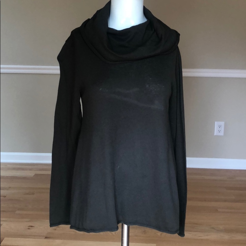 RACHEL Rachel Roy olive green cowl neck sweater